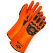 A5 Cut-Level & Level 2 Impact-Rated PVC Chemical-Resistant Gloves with Aramid Liner, Supported