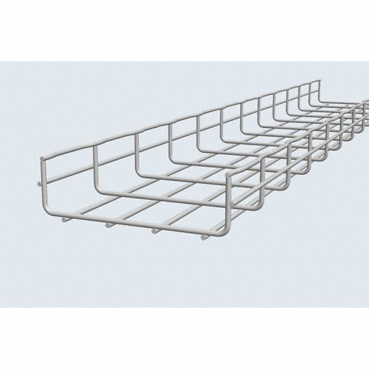 Wire Mesh Cable Tray, 150mm wide, 10-ft. span