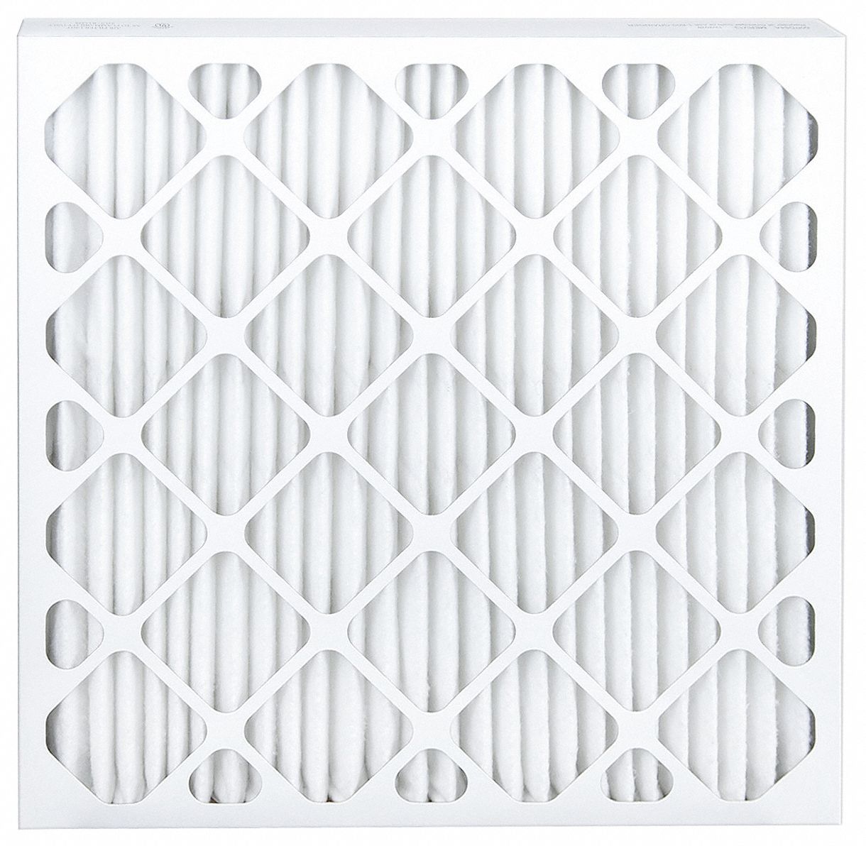 GRAINGER APPROVED Pleated Air Filter 24x24x2, MERV 13, High Capacity, Synthetic, Beverage Board