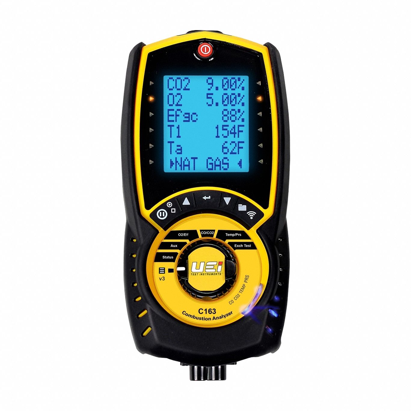 Combustion Analyzer: Carrying Case/Filter/Probe/Tubing/USB Cable, C163