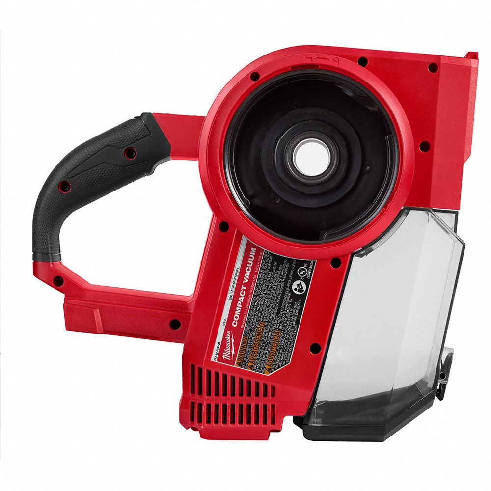 MILWAUKEE Compact Vacuum 32 cfm Vacuum Air Flow, 4.35 lb Wt, 89 dBA