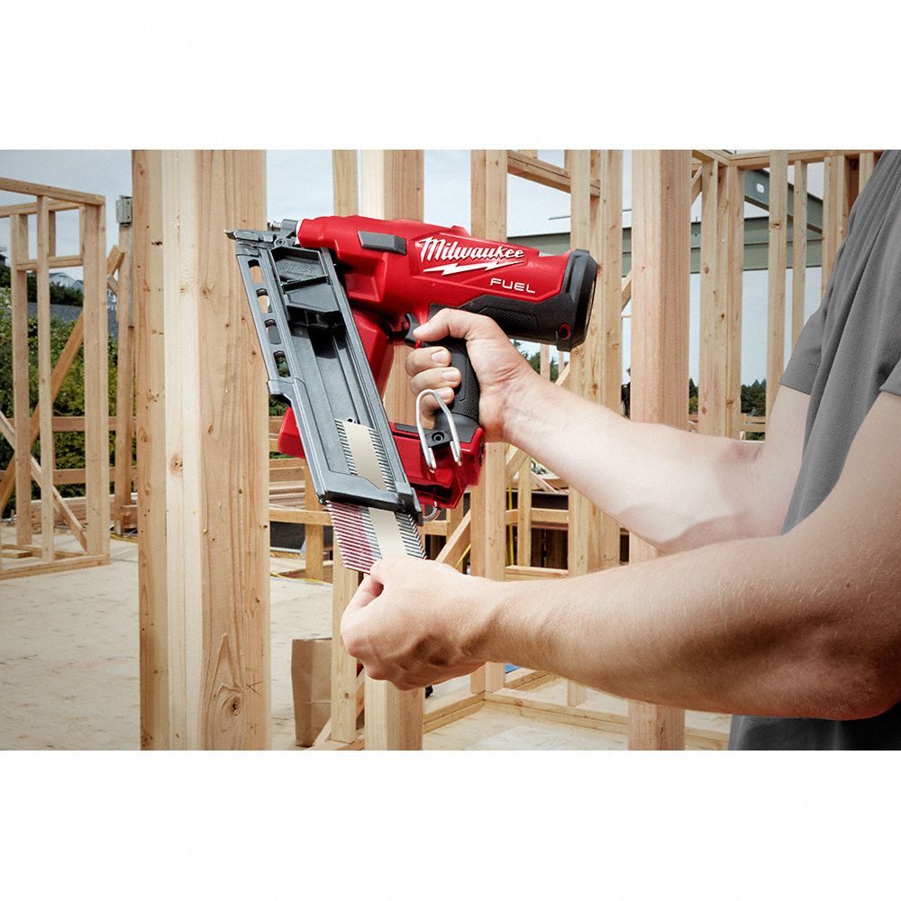 MILWAUKEE Nail Gun Framing, Combo, For 0.113 in to 0.148 in Nail Shank