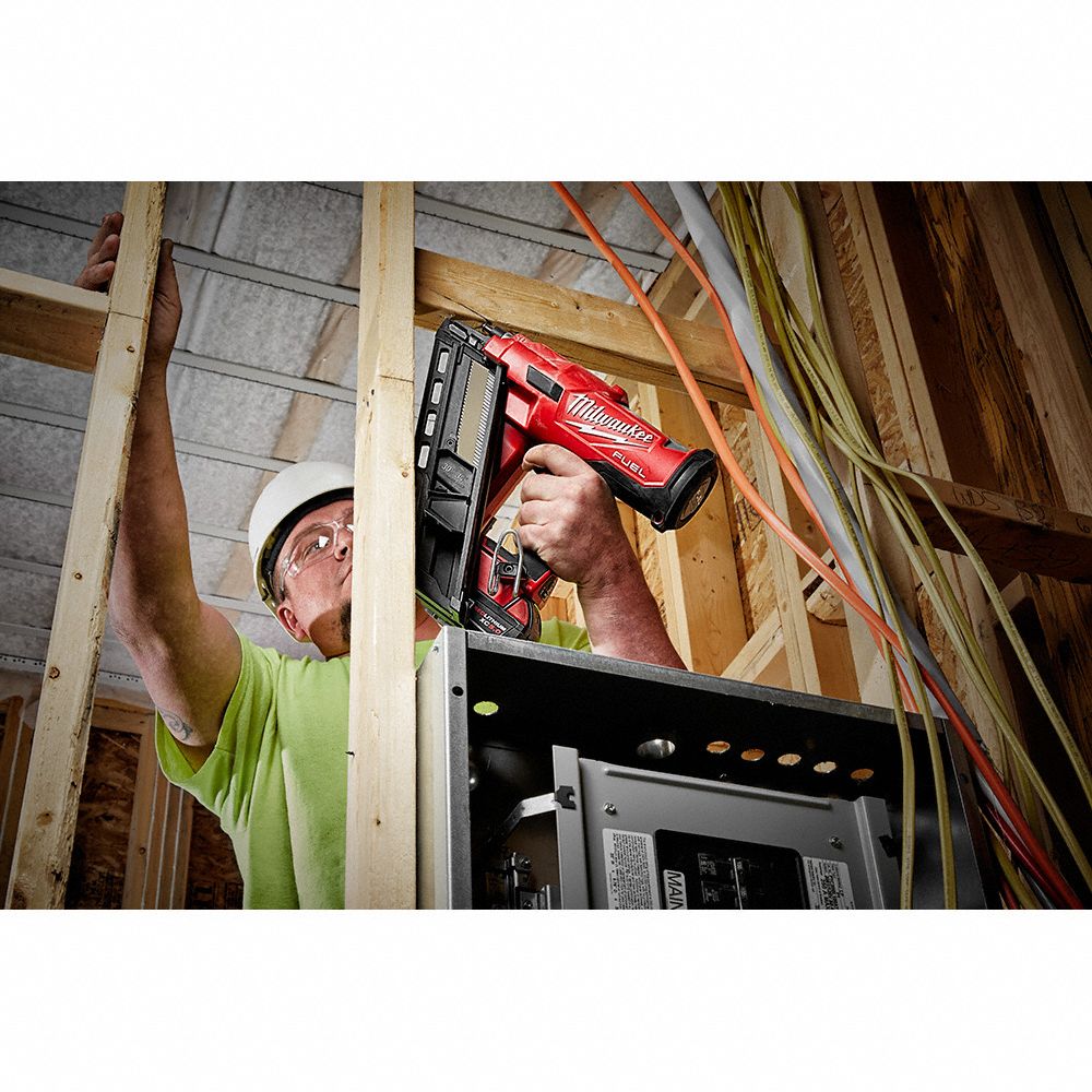 MILWAUKEE Nail Gun Framing, Combo, For 0.113 in to 0.148 in Nail Shank