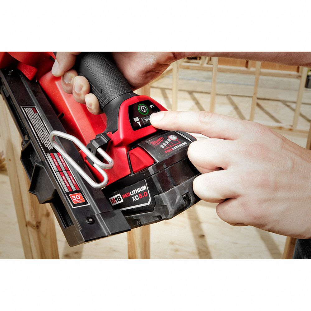 MILWAUKEE Nail Gun Framing, Combo, For 0.113 in to 0.148 in Nail Shank