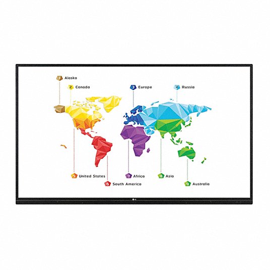Interactive Display: LED, 75 in Screen Size, 3840 x 2160, 120 Hz Screen Refresh Rate