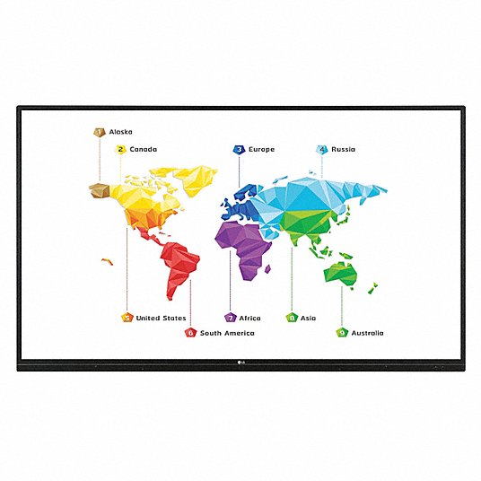 Interactive Display: LED, 65 in Screen Size, 3840 x 2160, 120 Hz Screen Refresh Rate
