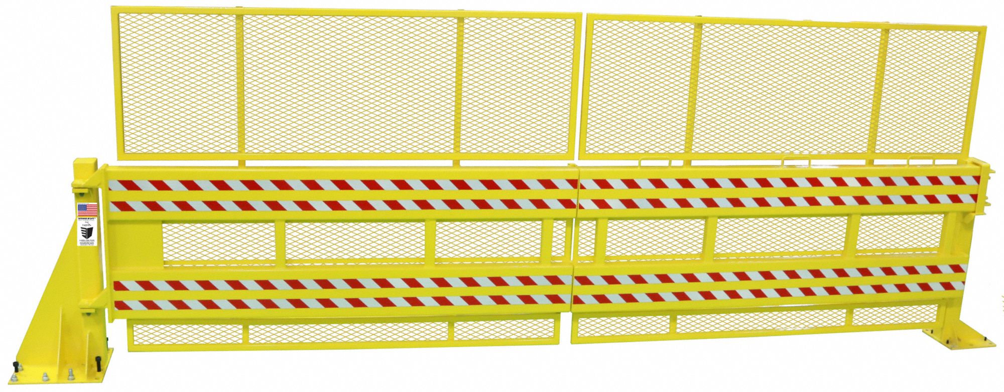 DEFENDER GATE, 8 ft Opening Wd, Left, Safety Gate 60RF42DG208SGRH