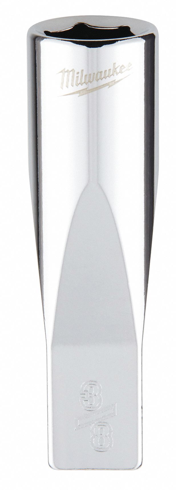 Deep Well Socket: SAE, 1/4 in Drive Size, 3/8 in Socket Size, 6-Point, Deep, Chrome