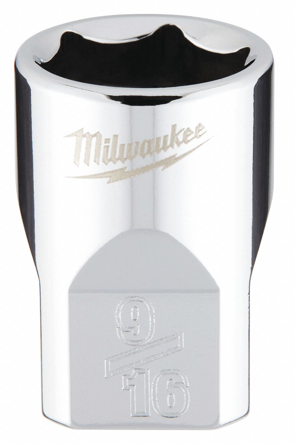 Standard Socket: SAE, 3/8 in Drive Size, 9/16 in Socket Size, 6-Point, Std, Chrome