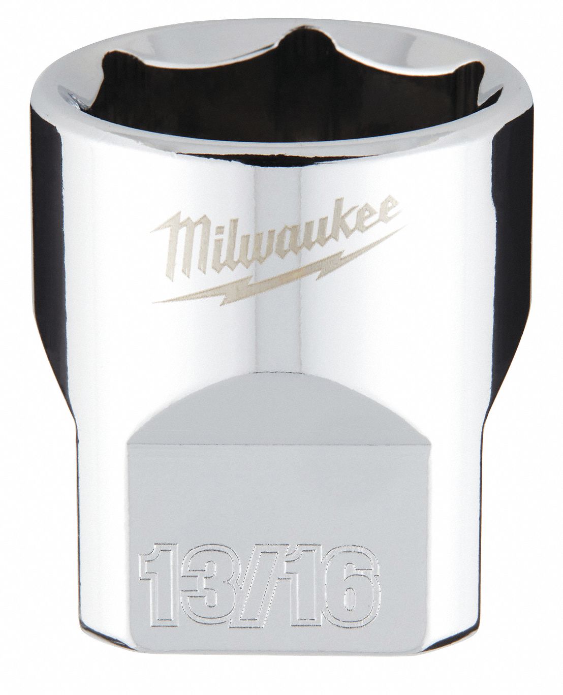 Standard Socket: SAE, 3/8 in Drive Size, 13/16 in Socket Size, 6-Point, Std, Chrome