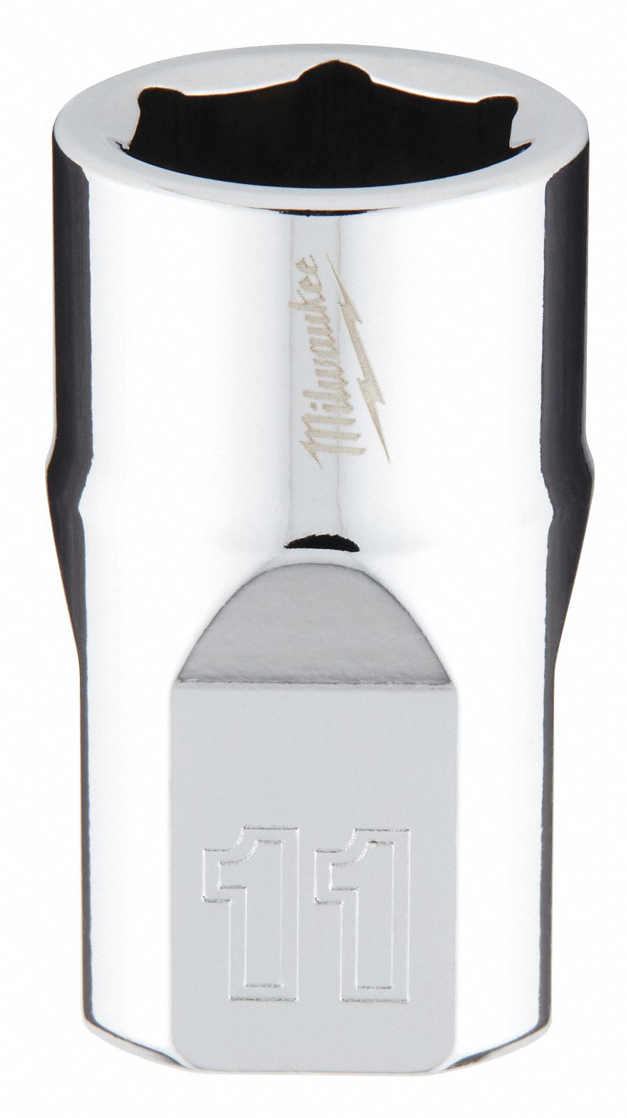 Standard Socket: Metric, 3/8 in Drive Size, 11 mm Socket Size, 6-Point, Std, Chrome