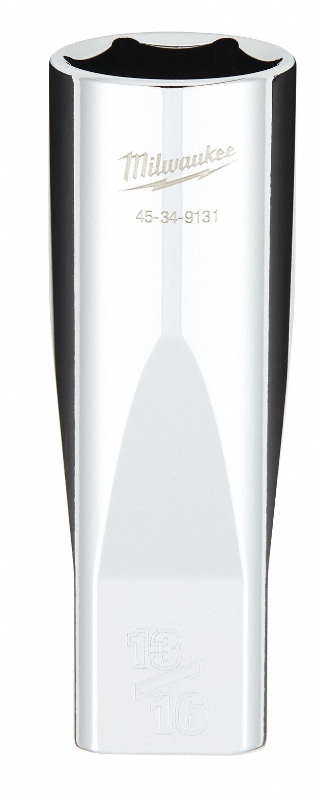 PRISE,STAND,COMPATIBLE A LA CLÉ À 4 PANS,6 PT,FINI POLIE,13/16 X 1/2 PO DR,SVC