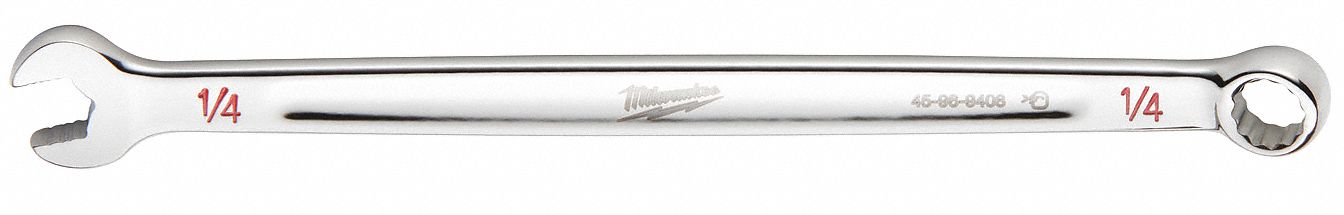 Combination Wrench, 1/4in, Length 5in