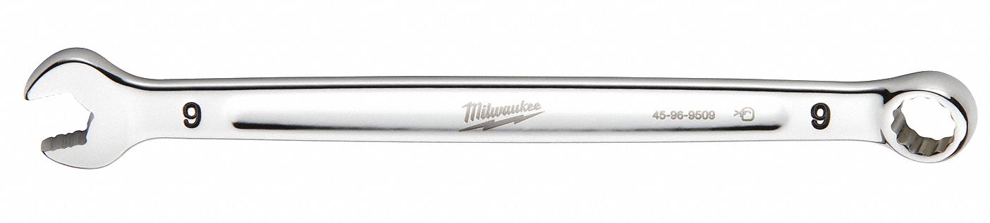 Combination Wrench, 9 mm, Length 5 7/8in