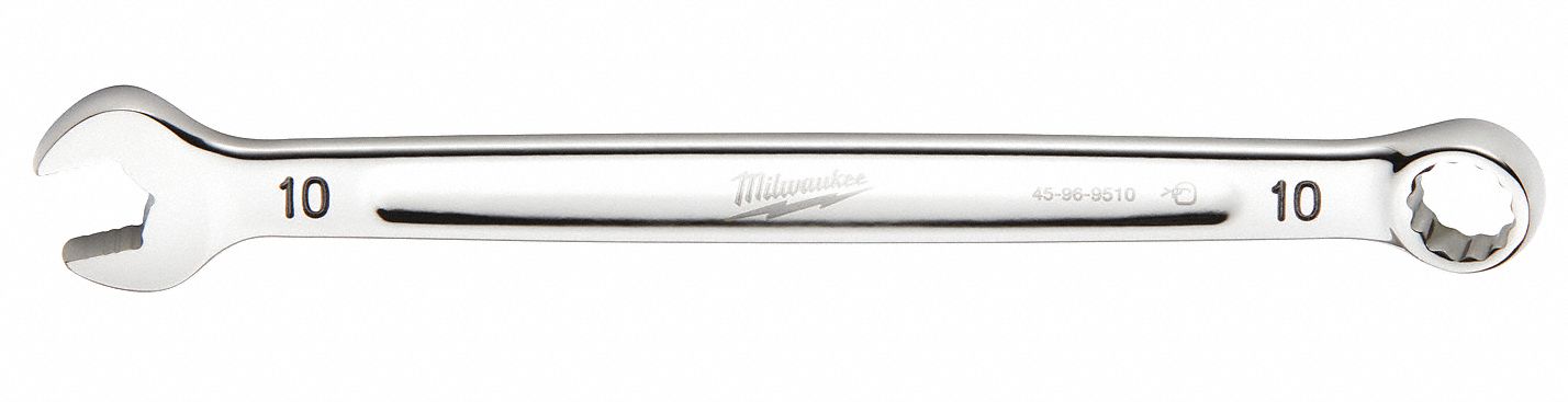 Combination Wrench, 10 mm, Length 6 1/8in