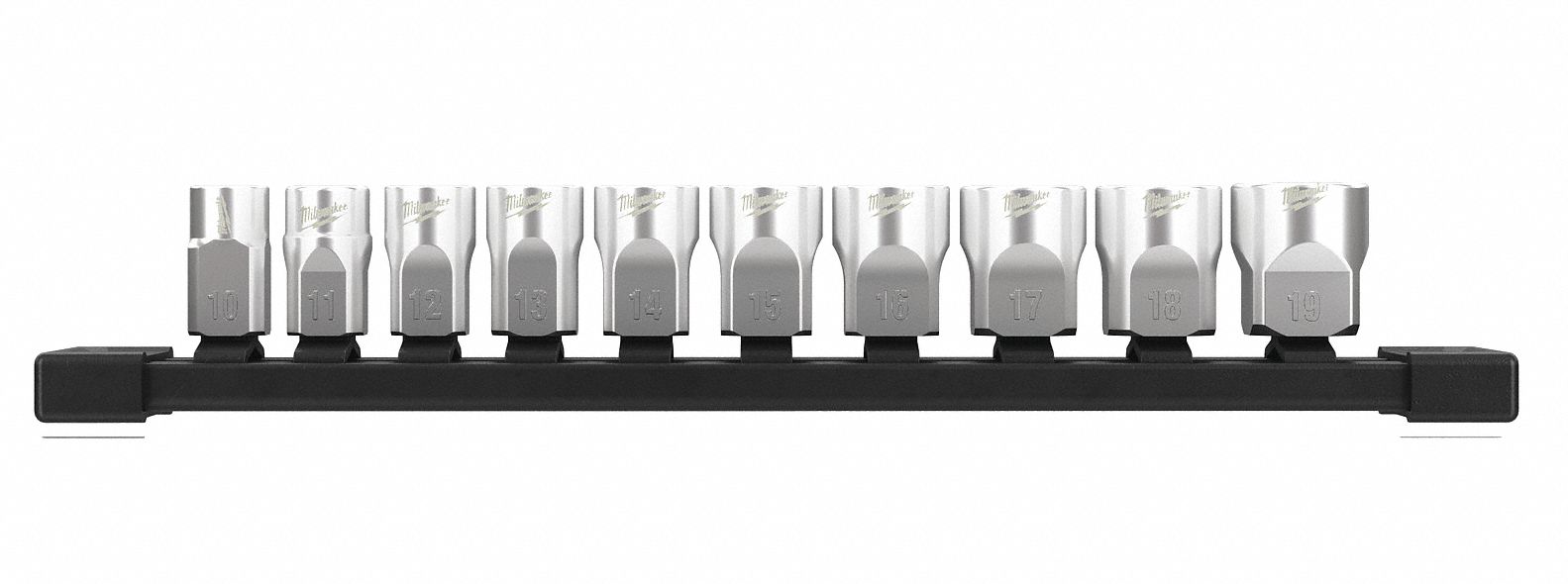 STANDARD SOCKET SET,3/8" DRIVE,10 PCS.