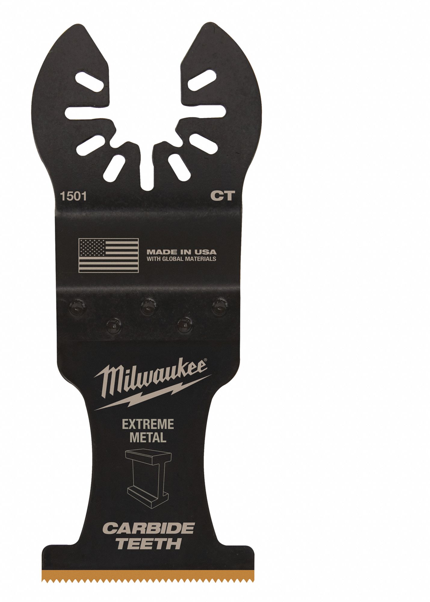 Oscillating Tool Blade: 1 3/8 in Blade Wd, 3 9/16 in Overall Lg, Straight Cutting