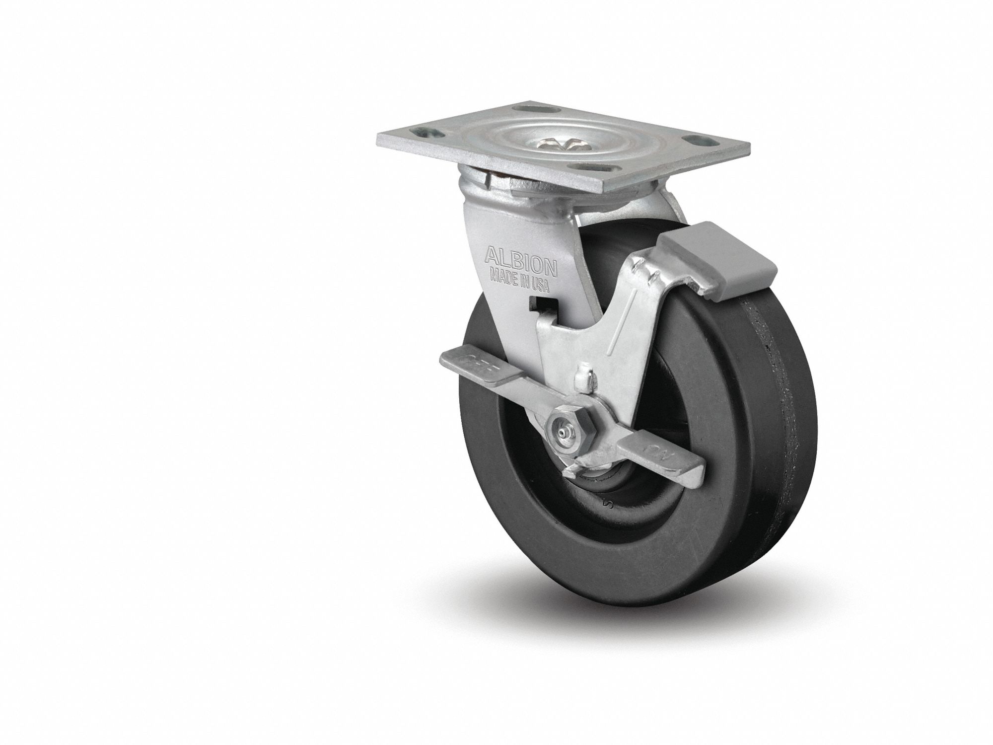 Plate Caster Swivel Phenolic 6 1/2 H