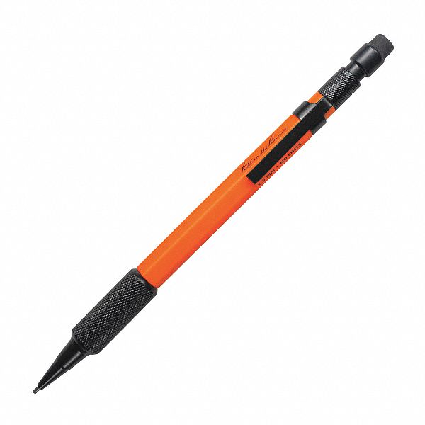 MECHANICAL PENCIL,6 1/4 X 2/5 IN,ORANGE