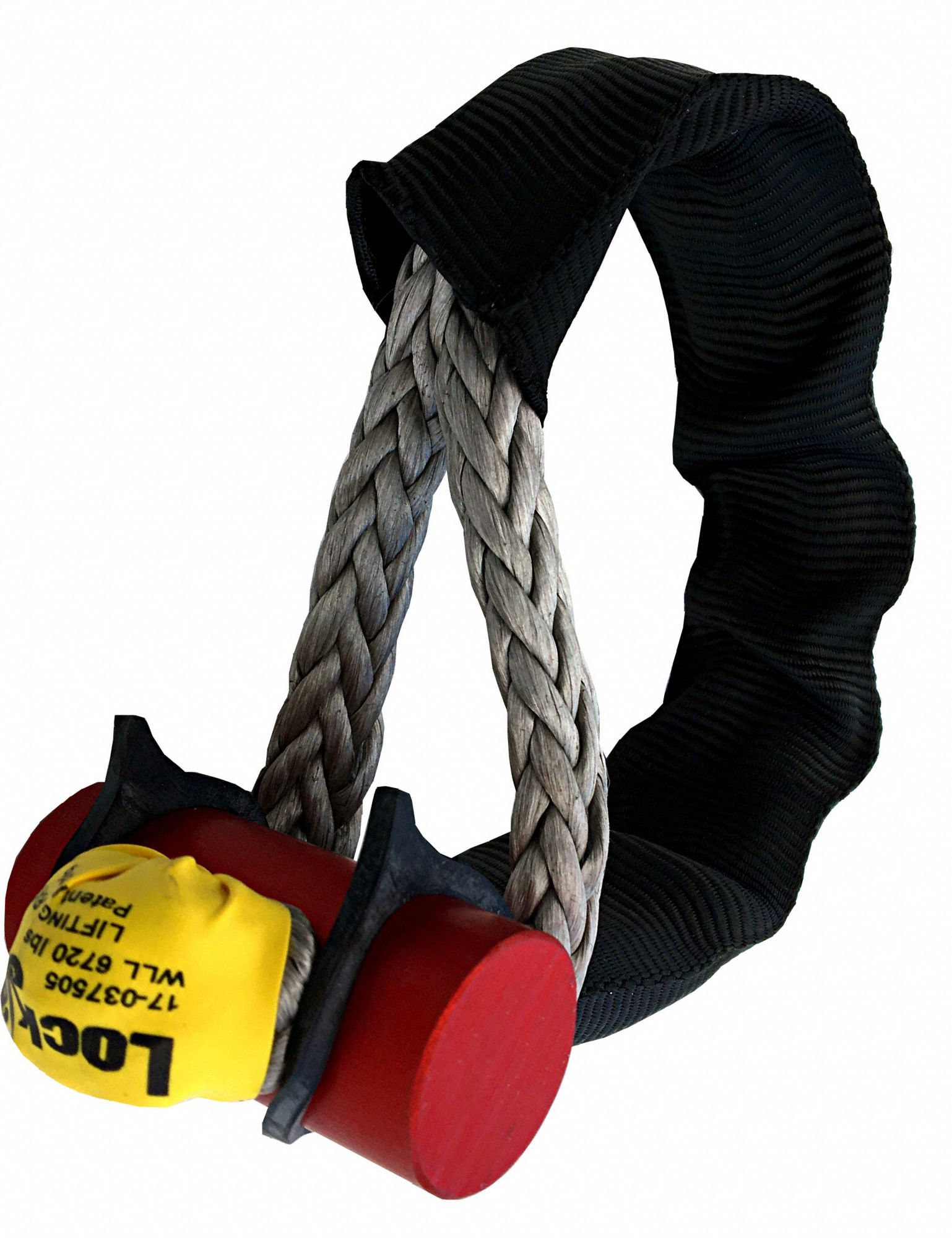Soft Shackle: 6, 720 lb Working Load Limit, 33, 600 lbf Breaking Strength, 2 5/8 in Bar Lg