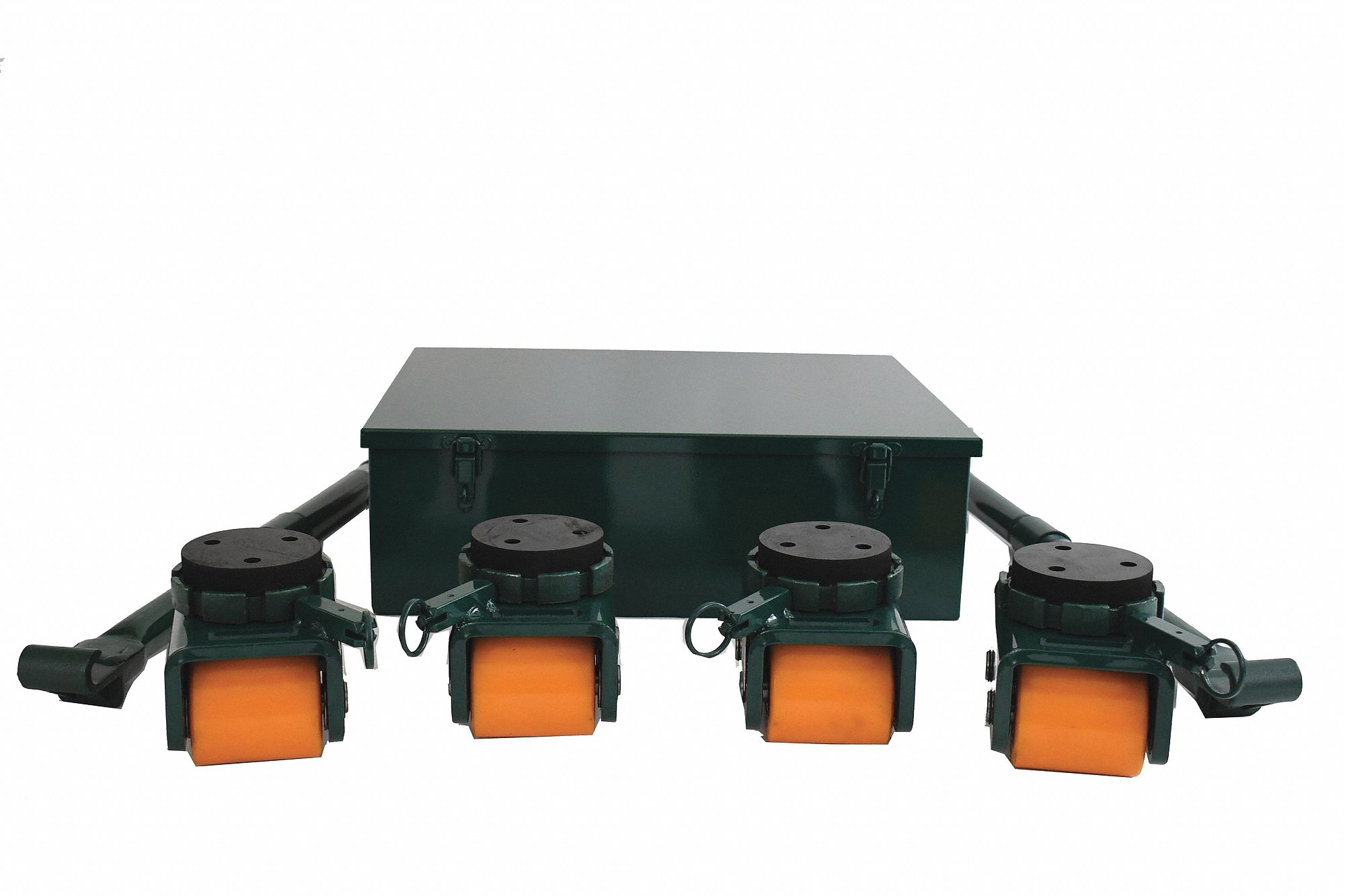 Bull Dolly Kit: 4 ton Load Capacity, 5 in Deck Ht, 6 1/2 in x 4.43 in, Rubber Padded