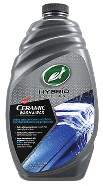 Ceramic Wash and Wax,  Liquid,  48 oz,  Plastic Bottle,  Viscous Liquid,  Blue, Green