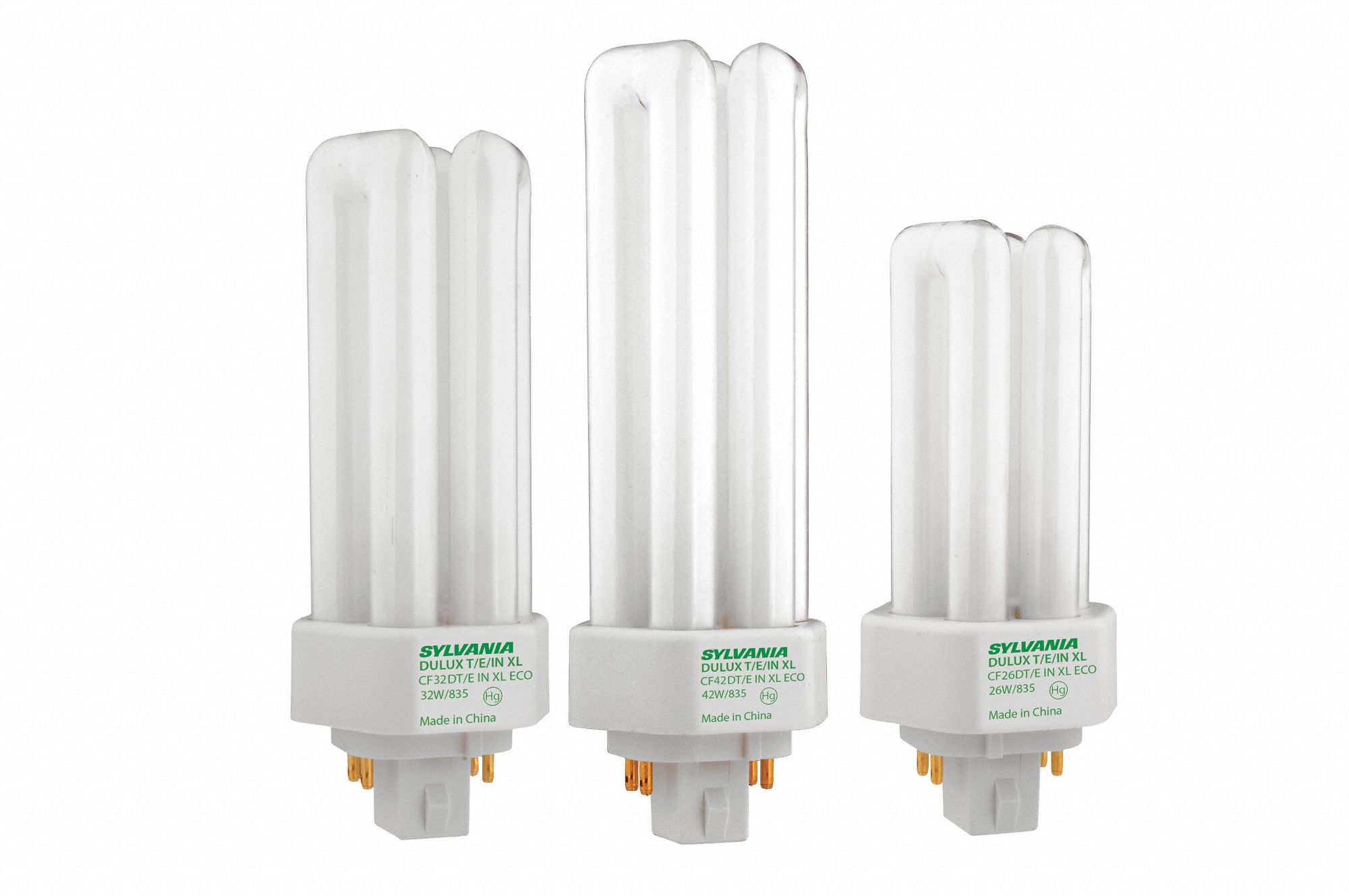 DULUX COMPACT FLUORESCENT BULB, 4-PIN (GX24Q-1), T4, FLUORESCENT, 3500K, 900 LUMENS