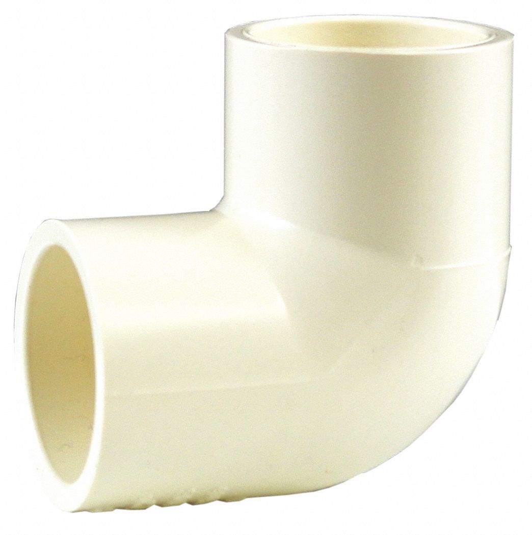 Sweat Fitting Elbow: Cup, 1 in CTS x 1 in CTS Size, CPVC, 400 psi Max Op Pressure