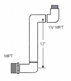 LASCO Swing Joint: 1 1/2 in x 1 1/2 in Fitting Pipe Size, Schedule 40 ...