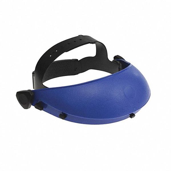 Faceshield Headgear, Black/Blue, Plastic