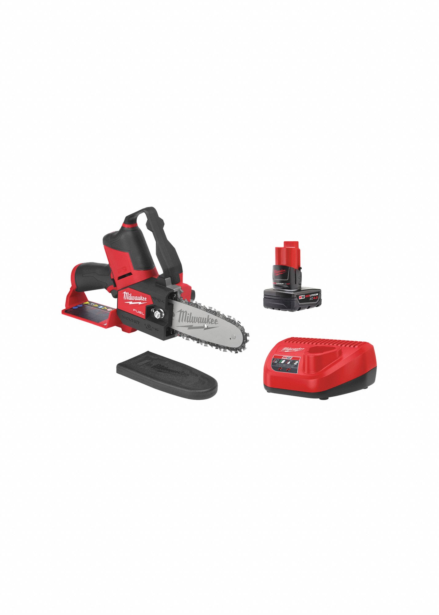 MILWAUKEE 6 in, 12 V DC, Battery Powered, Chain Saw Kit, Battery ...