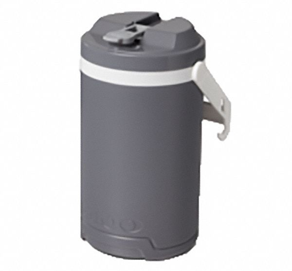 BEVERAGE JUG,1 GAL,PLASTIC,GREY