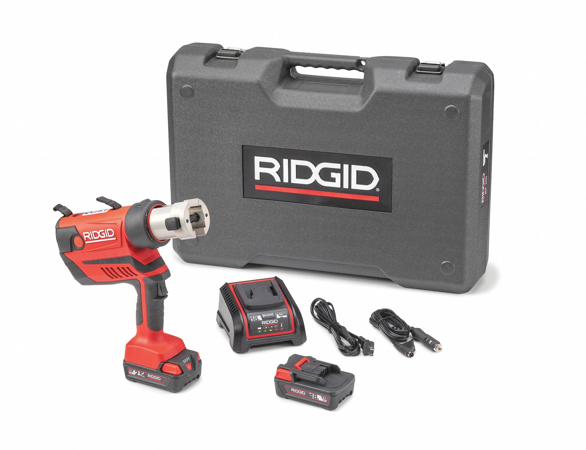 Cordless Press Tool: 18V Li-Ion, Std, Pistol Grip, For 1/2 in to 4 in Pipe