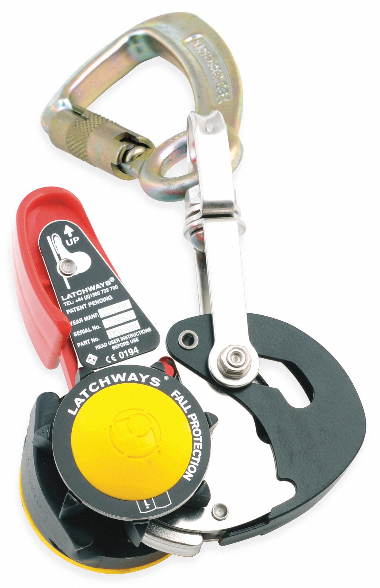 MSA Ladder Latch: 400 lb Capacity, Carabiner