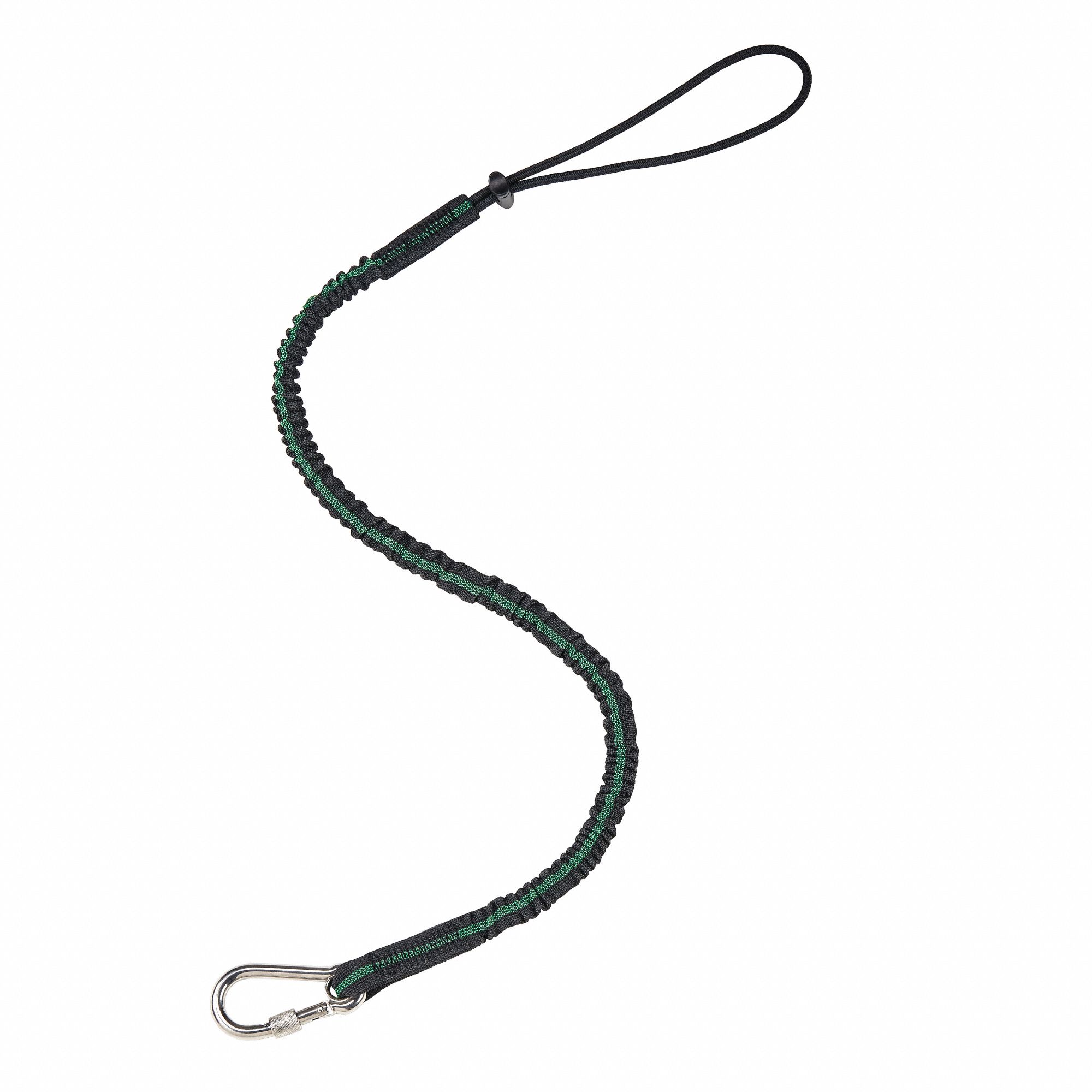 Tool Lanyard: Clear, Carabiner, Steel, Hand Tools