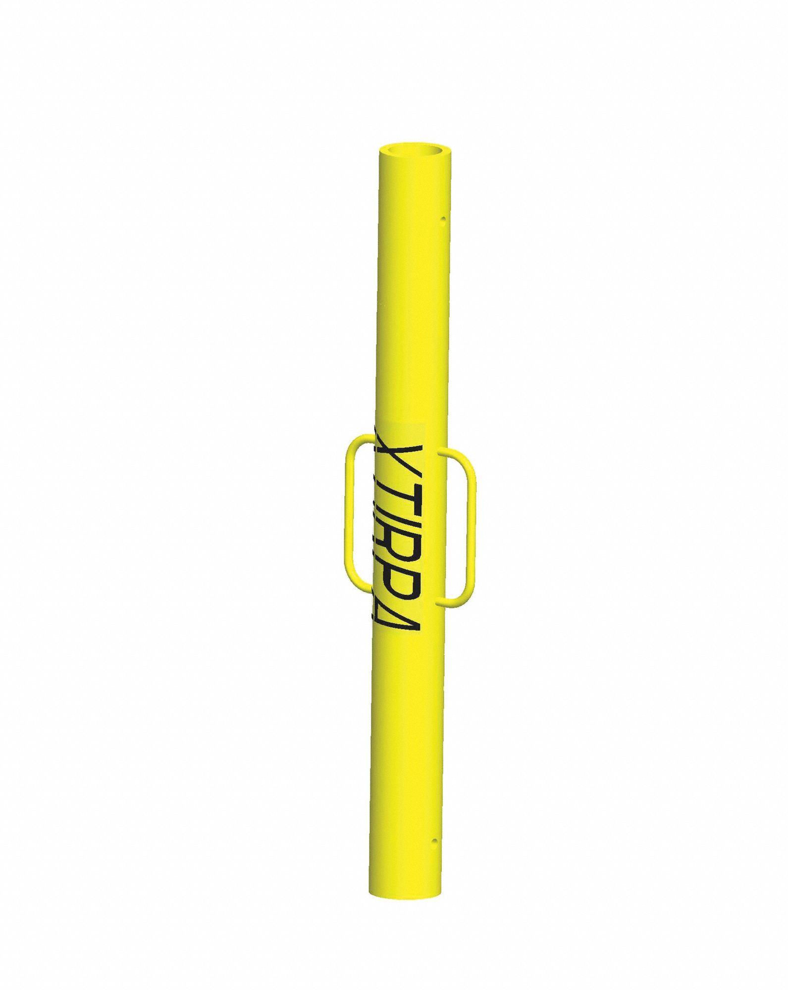 MAST, 1 ANCHOR POINT, YELLOW, 7 63/64 IN HEIGHT RANGE, 4 IN DIA, ALUMINIUM