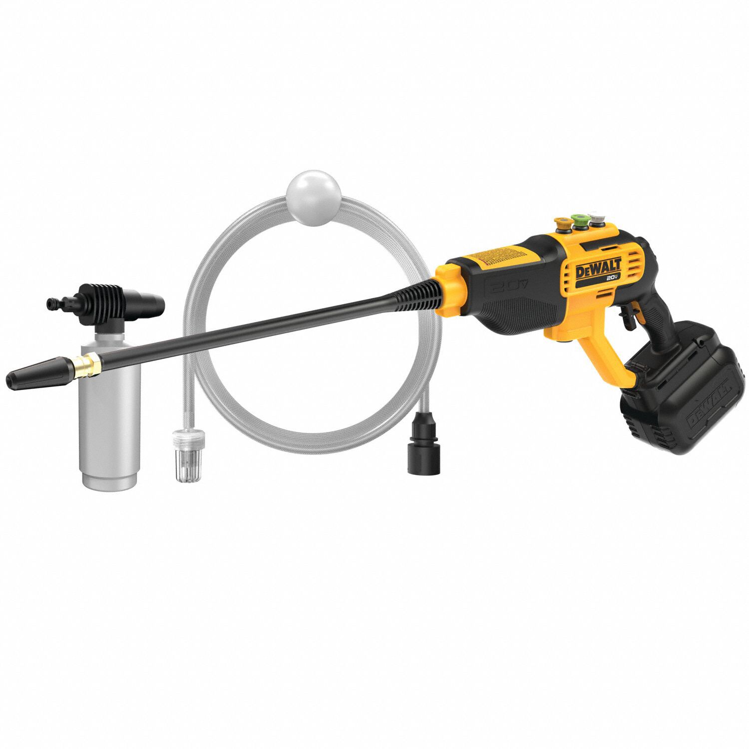 DEWALT Cordless Pressure Washer 550 psi Op Pressure Cold 1 gpm Pressure Washer Flow Rate