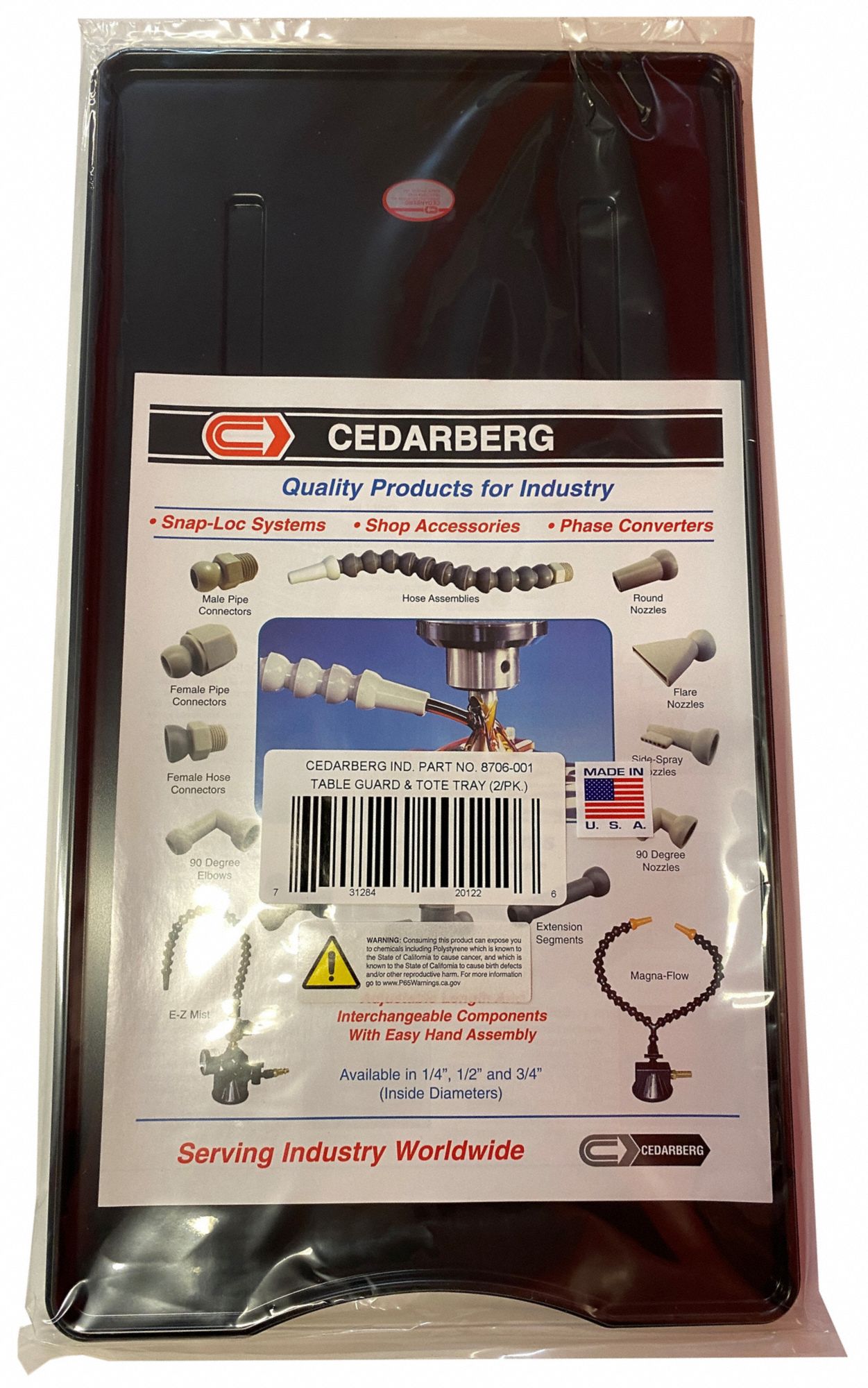 CEDARBERG, Tray, Plastic, Table Guard 60UN778706001 Grainger