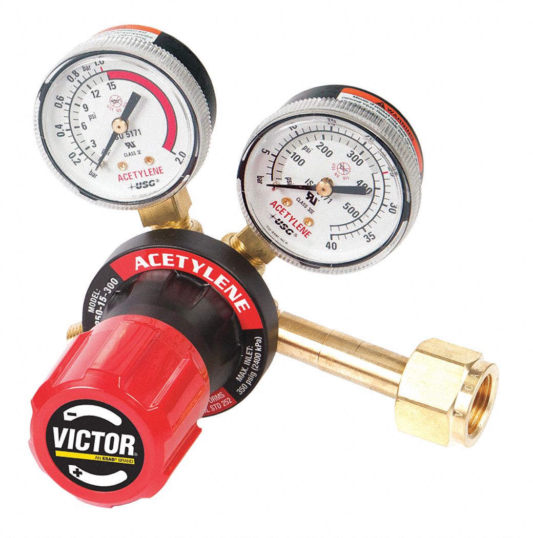 Victor Acetylene Oxygen Single Stage Regulator Cga 300 Single Stage