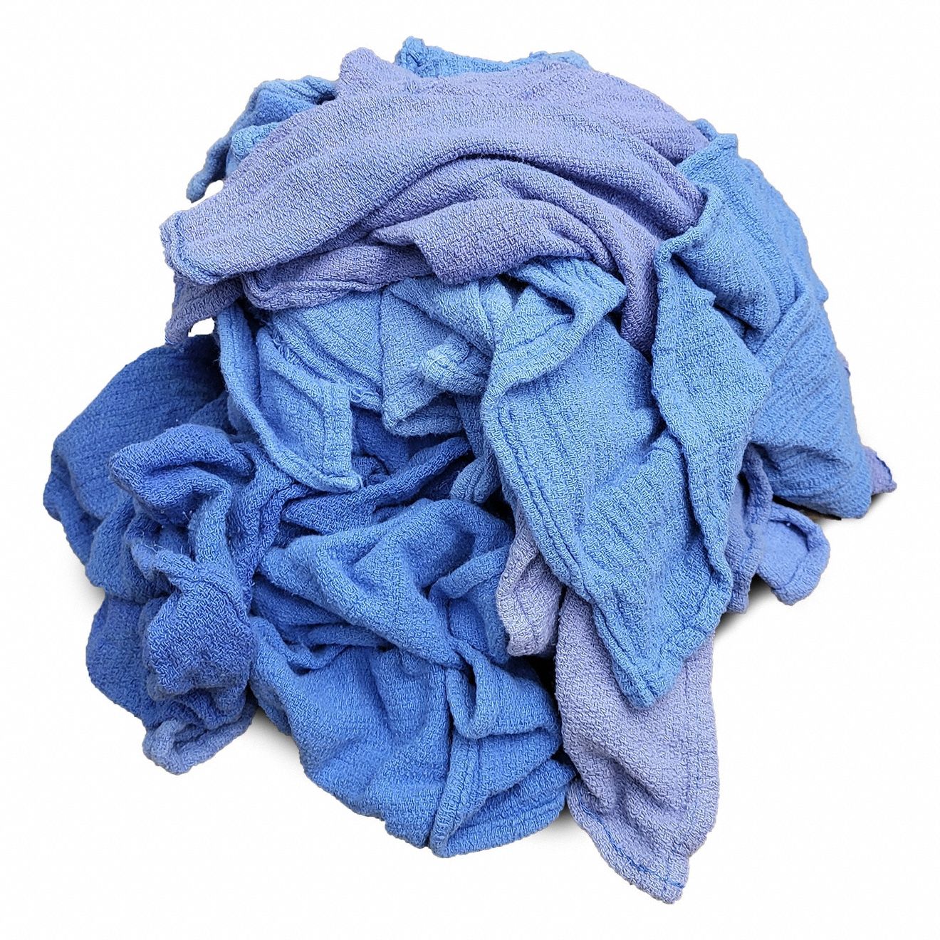 SERVIETTE GRAIN ORGE,COTON,BLEUE