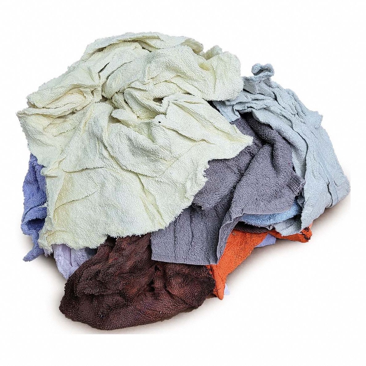 ASSORTED TERRY RECLAIMED AND WASHED, TERRY CLOTH, RECLAIMED, ASSORTED, VARIES
