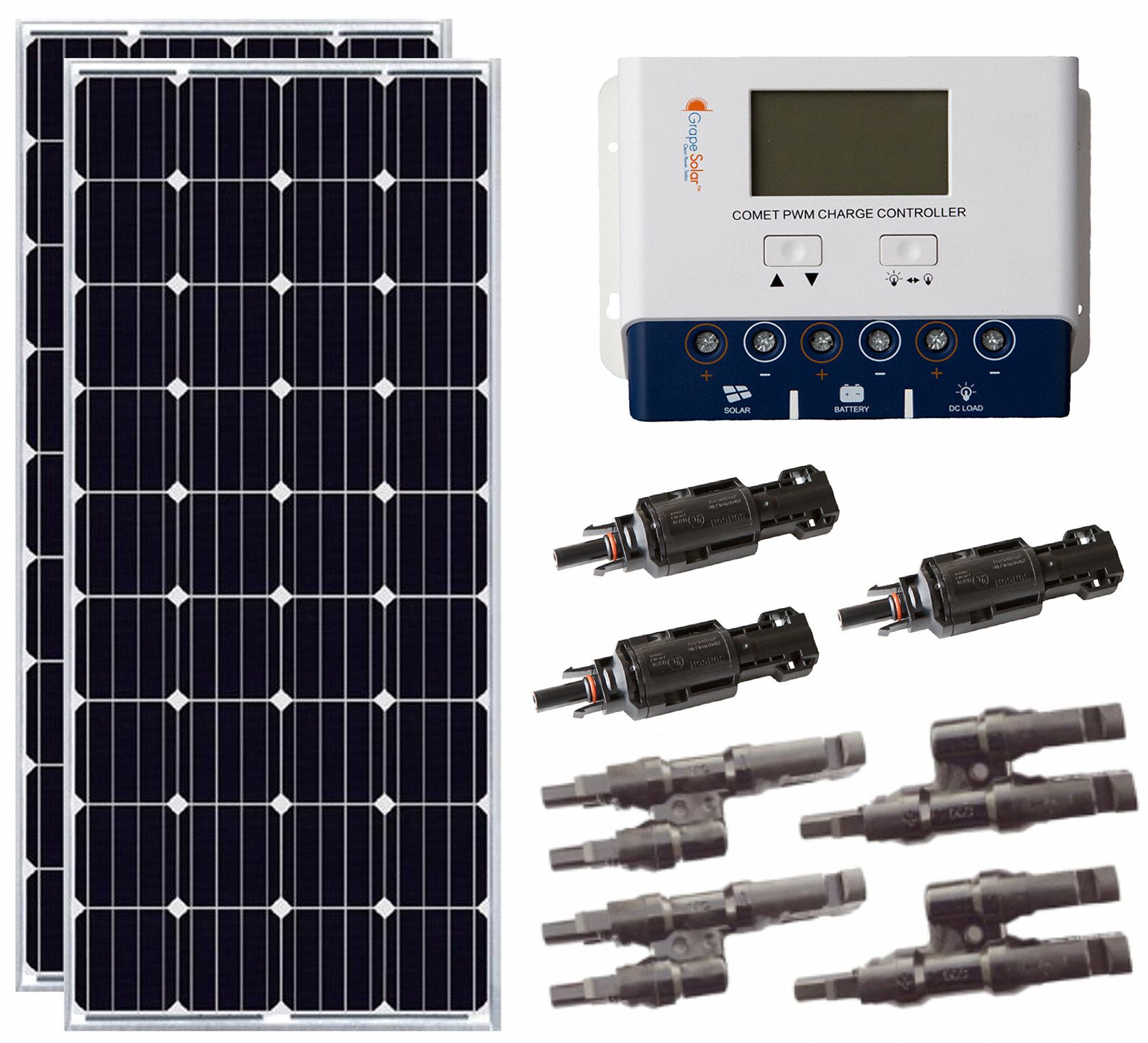 Solar Panel Kit: 400 W Nominal Output Power, 12V DC, 2 Solar Panels, 20.3V DC