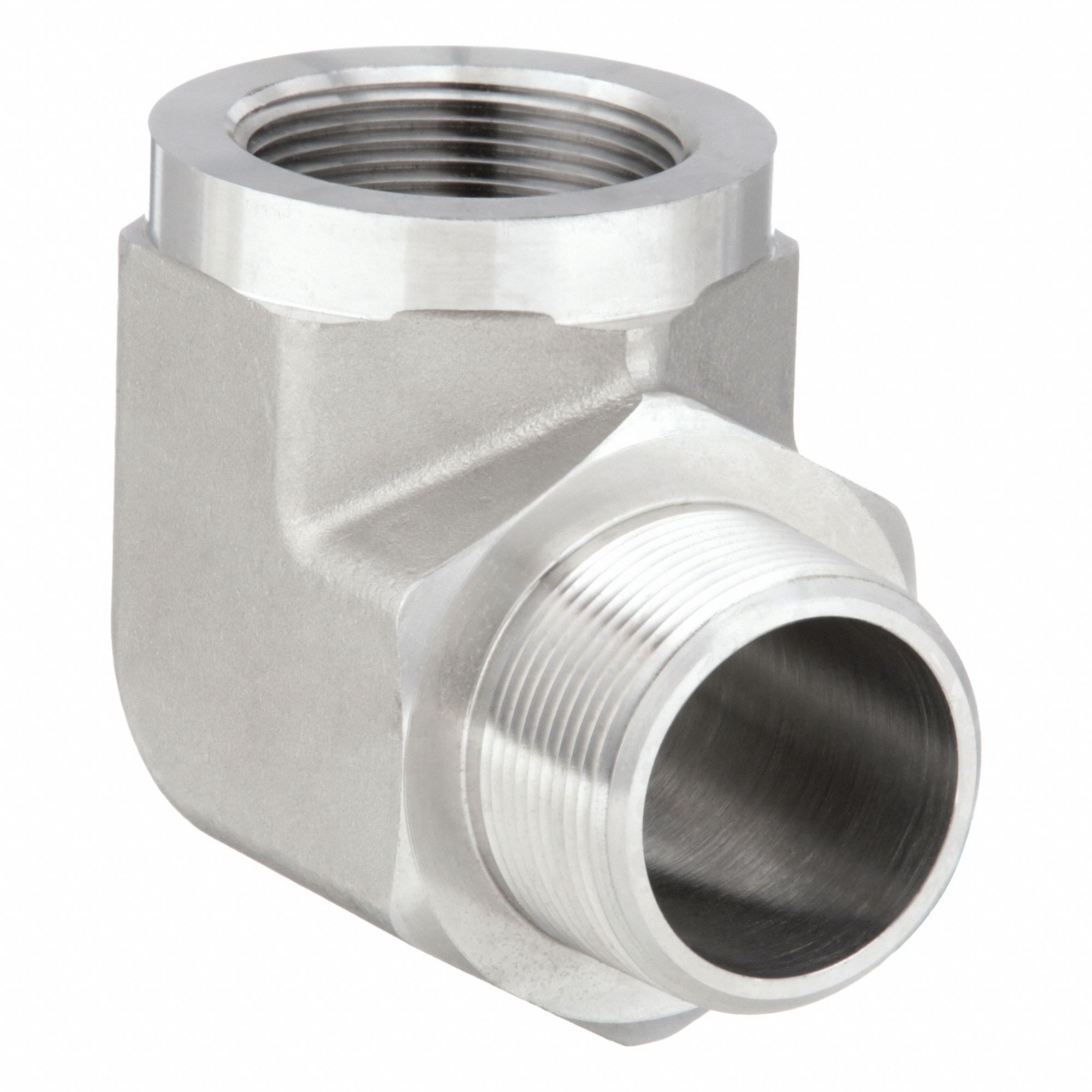 90° Street Elbow: 316 Stainless Steel, 1 1/4 in x 1 1/4 in Fitting Pipe Size, Male NPTF x Female NPT