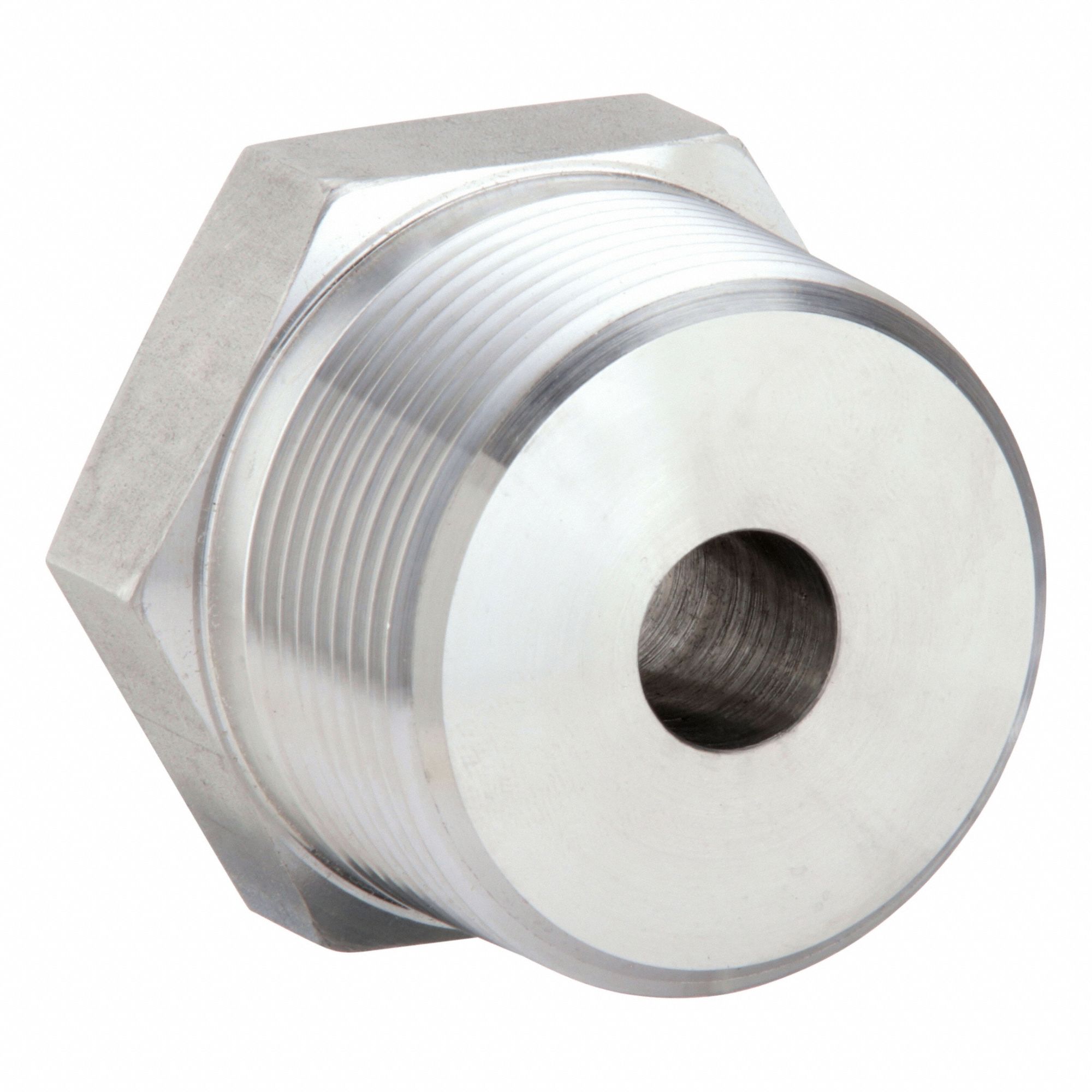 Reducing Adapter: 316 Stainless Steel, 1 1/2 in x 1/2 in Fitting Pipe Size, Male NPTF x Female NPTF