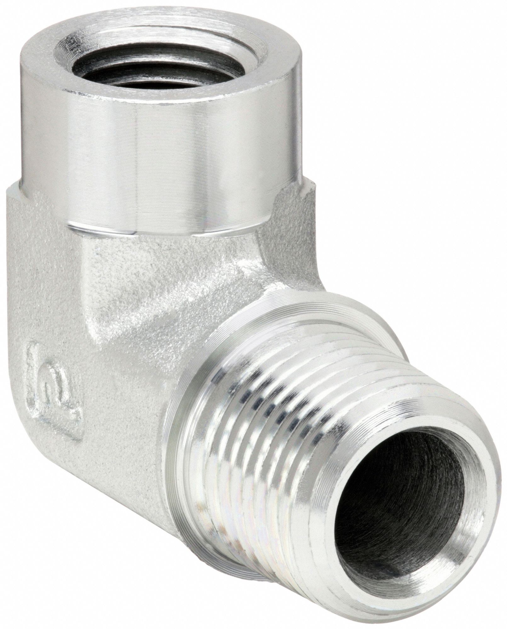 90° Street Elbow: Steel, 1 1/4 in x 1 in Fitting Pipe Size, Male NPTF x Female NPT