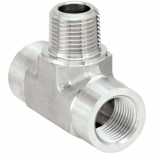 Stainless Steel Pipe Fitting, Tee, 1/2 in. Female NPT