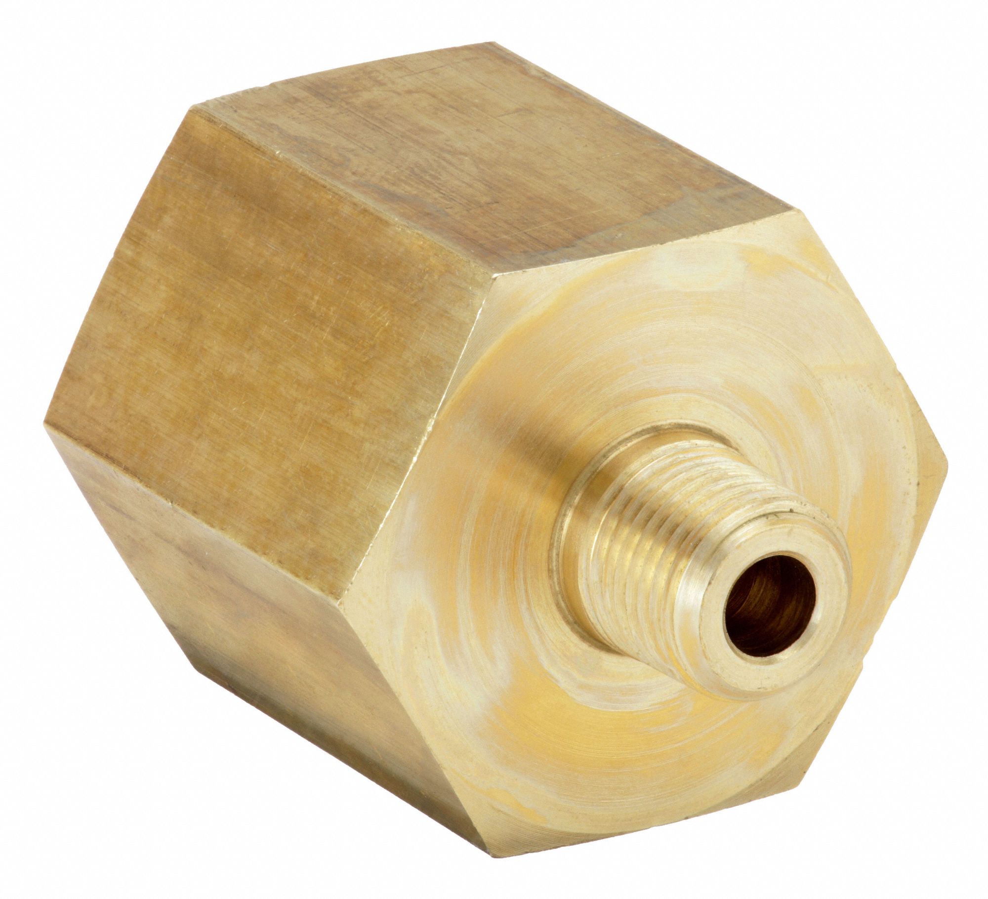 Expander/Adapter: Brass, 1/2 in x 3/4 in Fitting Pipe Size, Male NPT x Female NPTF