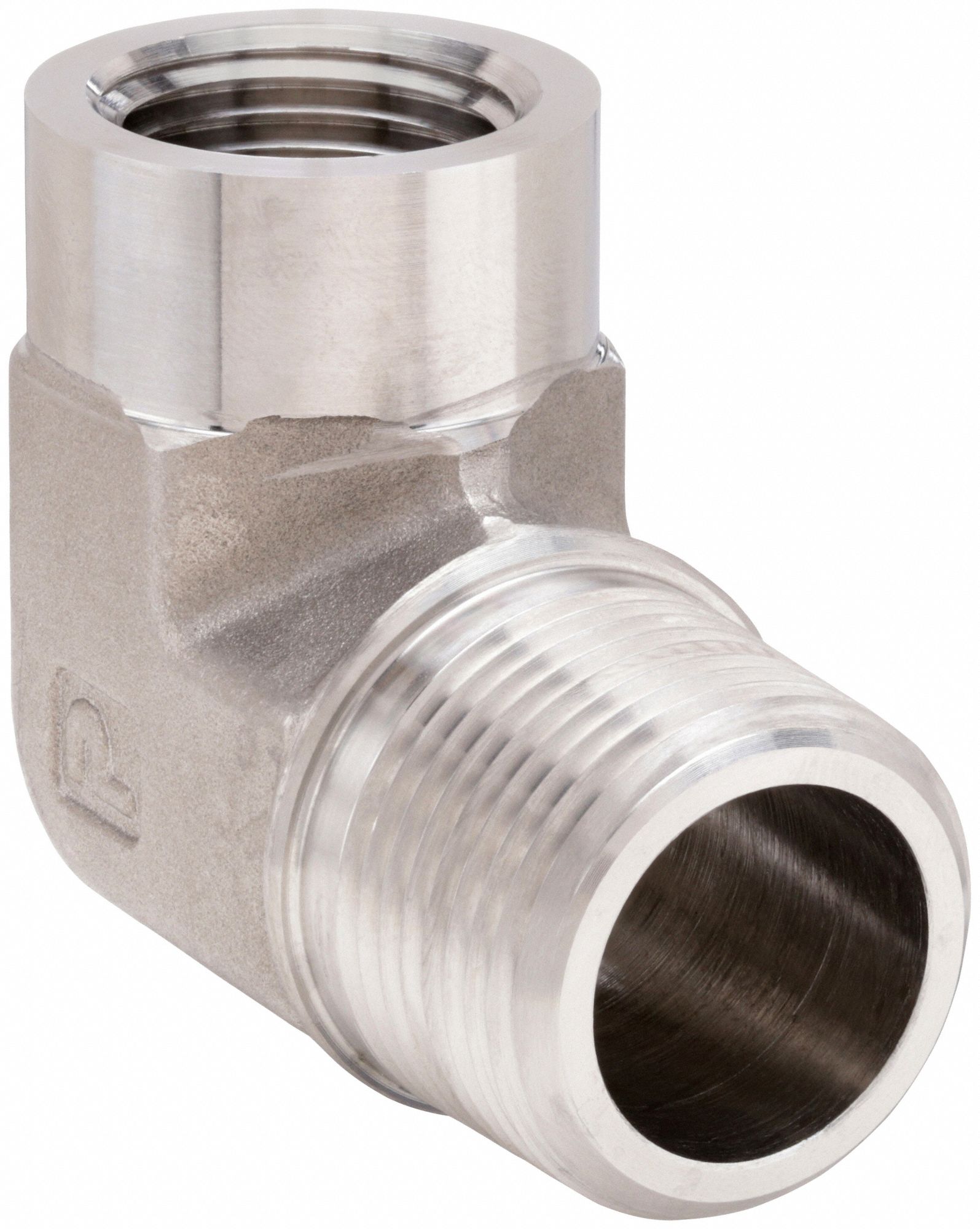 90° Street Elbow: 316 Stainless Steel, 3/4 in x 1/2 in Fitting Pipe Size, Male NPTF x Female NPT