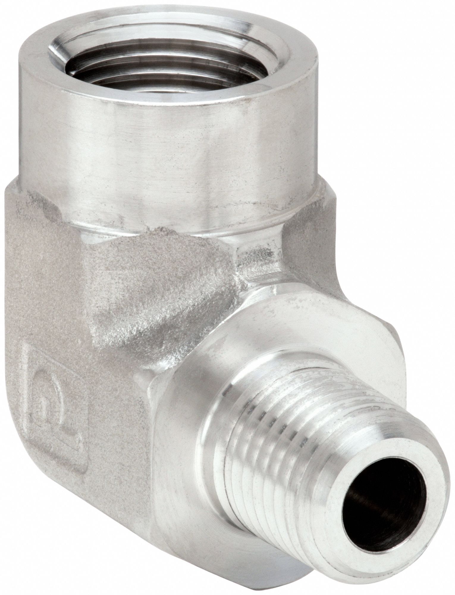 90° Street Elbow: 316 Stainless Steel, 3/8 in x 1/2 in Fitting Pipe Size, Male NPTF x Female NPT