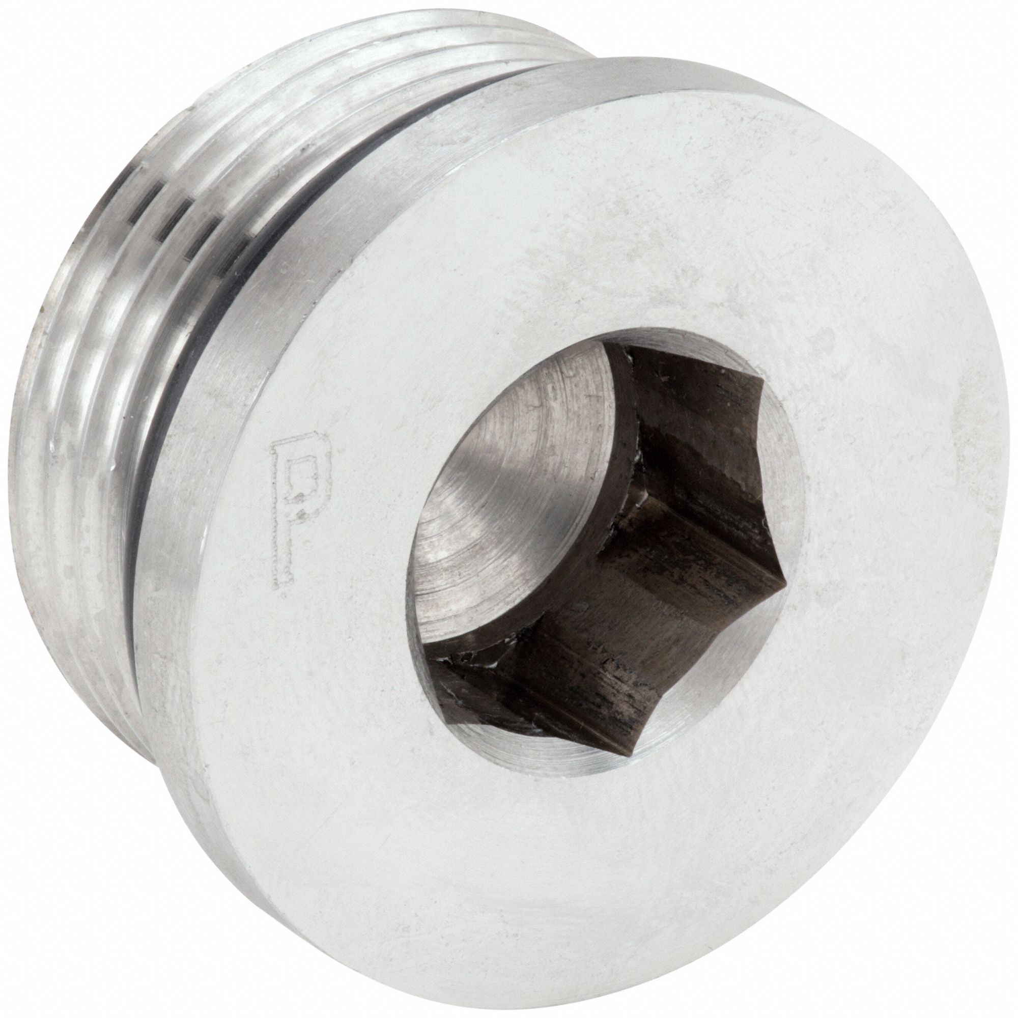 316 Stainless Steel, 1 in Fitting Pipe Size, Hollow Hex Plug - 60UW70 ...